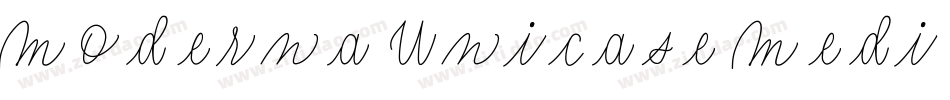 Moderna Unicase Medi字体转换